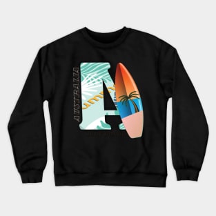 Australia surf board Crewneck Sweatshirt